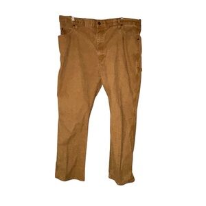 Dickies Mens Tan Canvas Cargo Carpenter‎ Pants 40x32 Stretch Workwear Casual